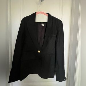 Smythe Black Blazer with Gold Button
